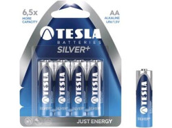 Baterie TESLA AA Silver+, tu�kov�, 4ks