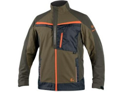 Bl�za CXS NAOS, p�nska, khaki-olivov�, HV oran�ov� doplnky