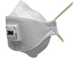 Filtra�n� polomaska 3M 9312, skladacia, s v�dychov�m ventilom