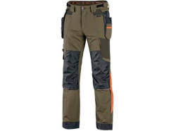 CXS NAOS nohavice p�nske, khaki-olivov�, HV oran�ov� pr�slu�enstvo