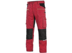 P�nske nohavice CXS STRETCH, �erveno-�ierne