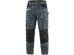 P�nske nohavice CXS STRETCH, mask��ov� modr�