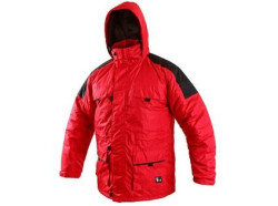 P�nsk� zimn� bunda FREMONT, �erveno-�ern�, vel. 3XL