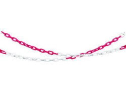 PVC re�az, �erveno-biela, 1 m