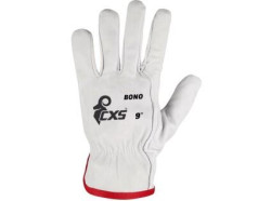 Rukavice CXS BONO, s blistrom, ko�en�, ve�. 08