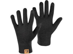 Rukavice CXS SKERYN, pleten�, zimn�, �ern�