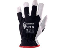 Rukavice CXS TECHNIK PLUS, s blistrem, kombinovan�, vel. 08