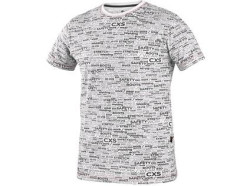 Tri�ko CXS DARREN, kr�tky ruk�v, potla� loga CXS, biele