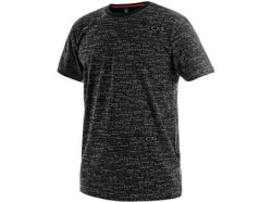Tri�ko CXS DARREN, kr�tky ruk�v, potla� loga CXS, �ierna farba