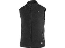 CXS ANTARKTIDA vesta, vyhrievan�, fleece, p�nska, �ierna