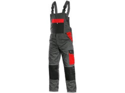 P�nske z�hradn� nohavice CXS PHOENIX CRONOS, sivo-�erven�