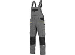 Nohavice s trakmi CXS STRETCH, p�nske, �edo-�ierne