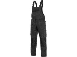 Nohavice s trakmi CXS STRETCH, p�nske, �ierne